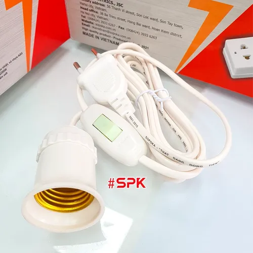 Bộ Dây Đui Đèn Led Có Công Tắc ĐS6 ĐS7 SOPOKA
