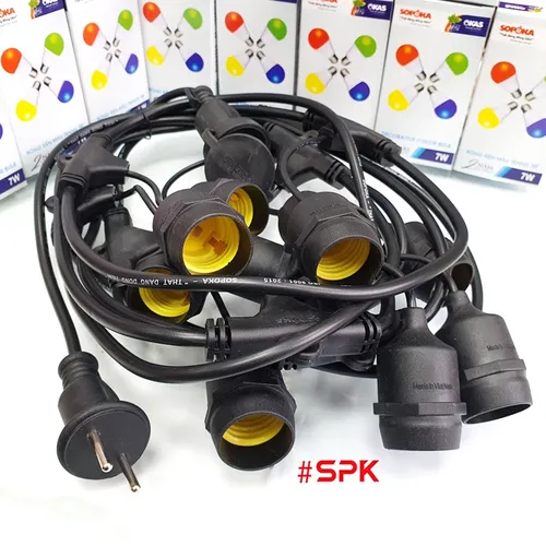 Dây Đui Bóng Đèn Trang Trí 5m 7.5m 10m Loại Thả SOPOKA