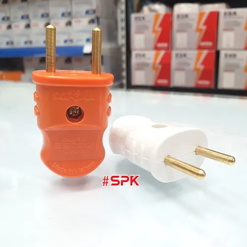 Phích Cắm Điện Dương Chịu Tải 2500W Chân 4mm P2500W4 SOPOKA