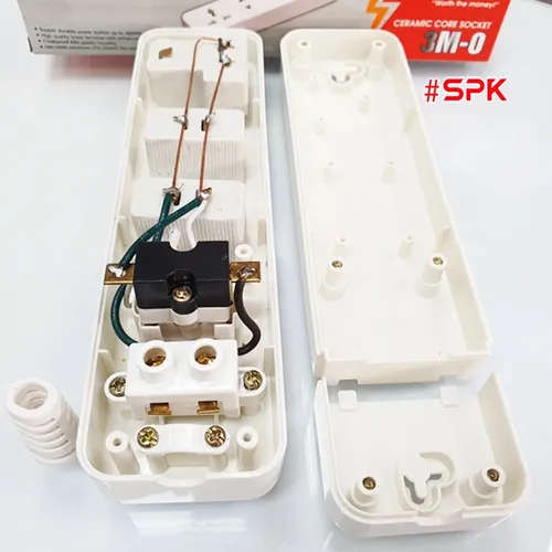 Ổ Cắm Điện 3 Lỗ 2200W Lõi Sứ Không Dây Có Công Tắc 3M-0 SOPOKA