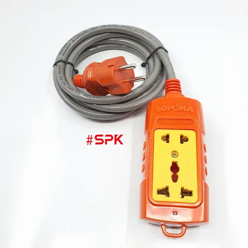 Ổ Cắm Điện 2 Lỗ 3000W Ráp Dây Vĩnh Thịnh 2S-6000W SOPOKA
