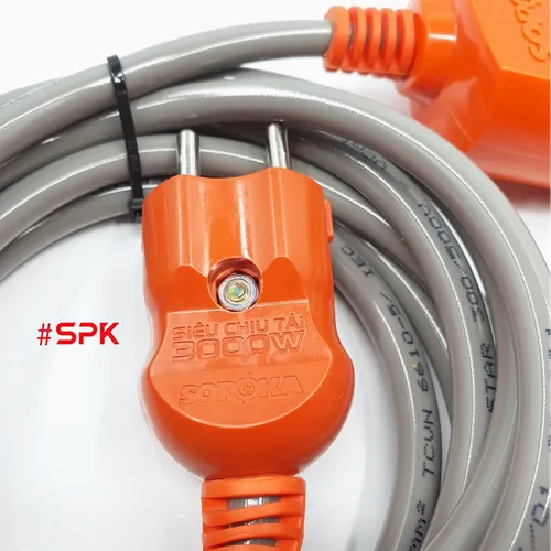 Ổ Cắm Điện 2 Lỗ 3000W Ráp Dây Vĩnh Thịnh 2S-6000W SOPOKA