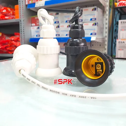 Đui Đèn Chịu Mưa Ngoài Trời Có Dây Ren Vặn E27 ĐCM 3 ĐCM 4 SOPOKA