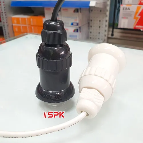Đui Đèn Chịu Mưa Ngoài Trời Có Dây Ren Vặn E27 ĐCM 3 ĐCM 4 SOPOKA