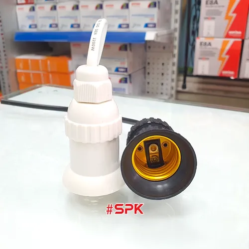 Đui Đèn Chịu Mưa Ngoài Trời Có Dây Ren Vặn E27 ĐCM 3 ĐCM 4 SOPOKA