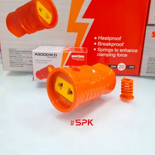 Phích Cắm Điện Âm Siêu Chịu Tải 3000W A3000W-Đ SOPOKA