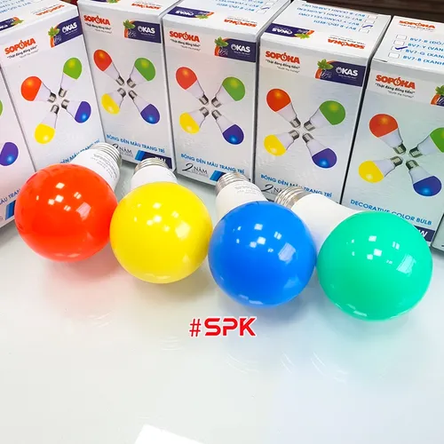 Bóng Đèn Màu Trang Trí Tròn BV7 SOPOKA