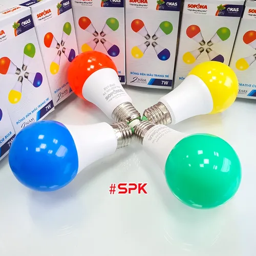 Bóng Đèn Màu Trang Trí Tròn BV7 SOPOKA