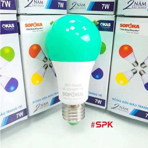 Bóng Đèn Màu Trang Trí Tròn BV7 SOPOKA