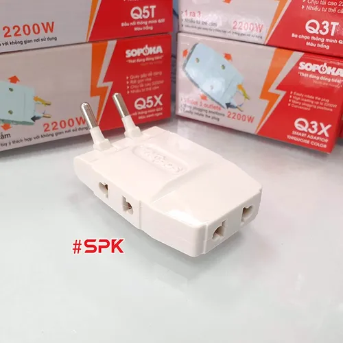 Ổ Chia Điện Chia 3 Đa Năng Siêu Gọn Q3 SOPOKA