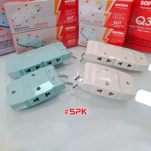 Ổ Chia Điện Chia 3 Đa Năng Siêu Gọn Q3 SOPOKA