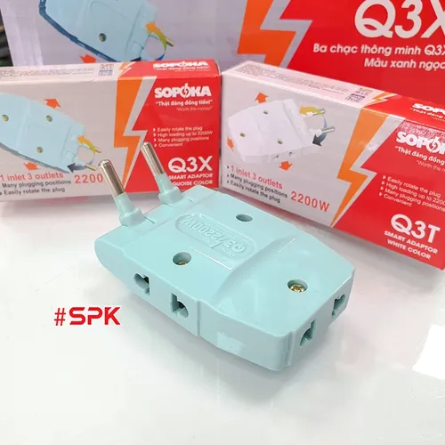 Ổ Chia Điện Chia 3 Đa Năng Siêu Gọn Q3 SOPOKA