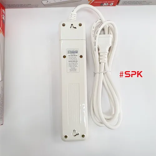 Ổ Cắm Điện 4 Lỗ 2200W Lõi Sứ Có Dây Và Công Tắc 4M2 SOPOKA 