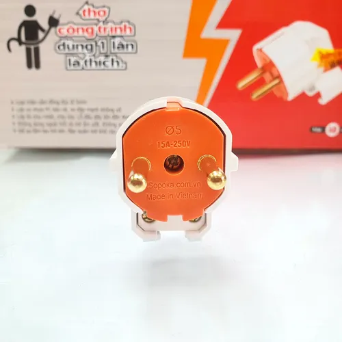 Phích Cắm Điện Dương Gập Vuông Góc 3000W 15A P3000W-G1 SOPOKA
