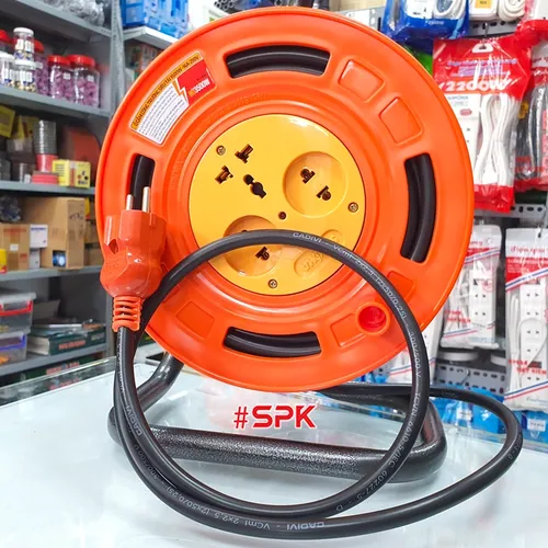 Rulo Cuộn Dây Điện SOPOKA Ráp Dây 2x1.5 CADIVI VCmt Tròn 2 Lớp Vỏ, Công Suất 3500W
