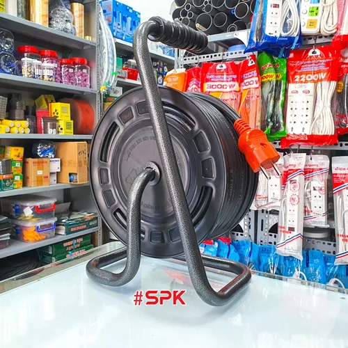Rulo Cuộn Dây Điện SOPOKA Ráp Dây 2x1.5 CADIVI VCmt Tròn 2 Lớp Vỏ, Công Suất 3500W