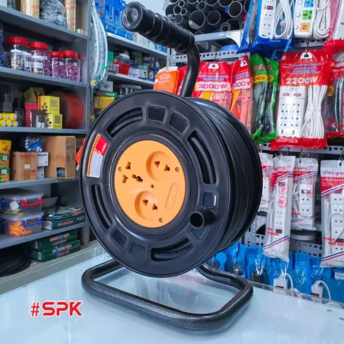 Rulo Cuộn Dây Điện SOPOKA Ráp Dây 2x1.5 CADIVI VCmt Tròn 2 Lớp Vỏ, Công Suất 3500W