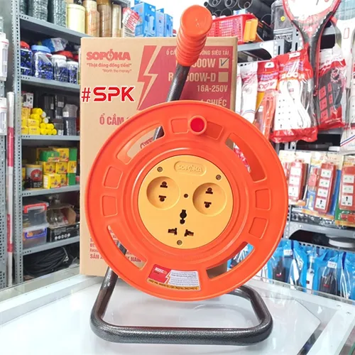 Ổ Cắm Điện Rulo Công Trường Siêu Chịu Tải Không Dây RU3500W SOPOKA
