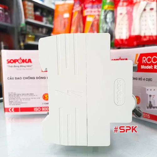 Aptomat Chống Giật 3 Pha 4 Cực 63A, RCCB 4P Chống Giật 63A 4P 30mA SOPOKA 