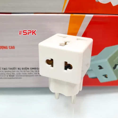 Đầu Nối Phích Cắm Chia Điện 2 Lỗ Đa Năng P15 SOPOKA