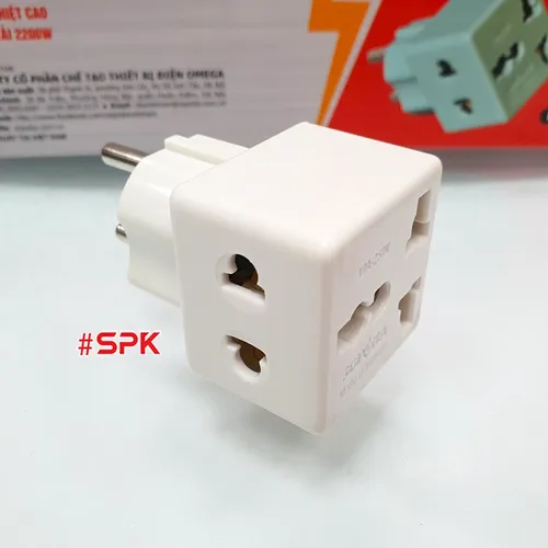 Đầu Nối Phích Cắm Chia Điện 2 Lỗ Đa Năng P15 SOPOKA