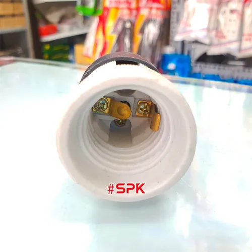 Đui Đèn Sứ Chịu Nhiệt Chịu Mưa Ngoài Trời Ren Xoáy E27 SU2 SOPOKA