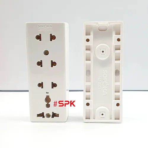 Ổ Cắm Điện 4 Lỗ Gắn Tường Gắn Táp Lô E26 SOPOKA