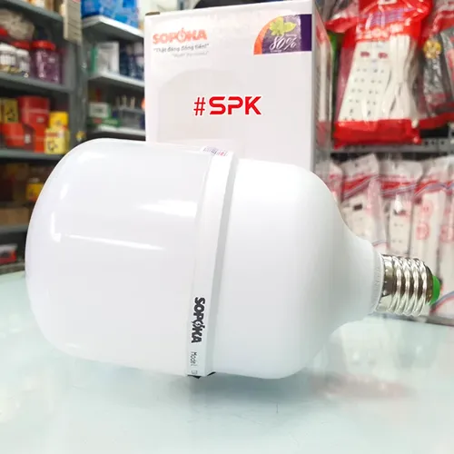 Bóng Đèn Led Hình Trụ Trơn Sáng Trắng Dòng T SOPOKA