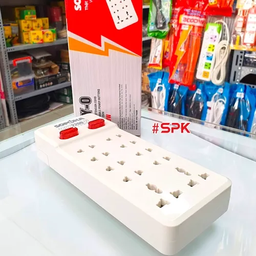 Ổ Cắm Điện 10 Lỗ Không Dây 2200W Lõi Sứ Chịu Nhiệt 10Y-0 SOPOKA