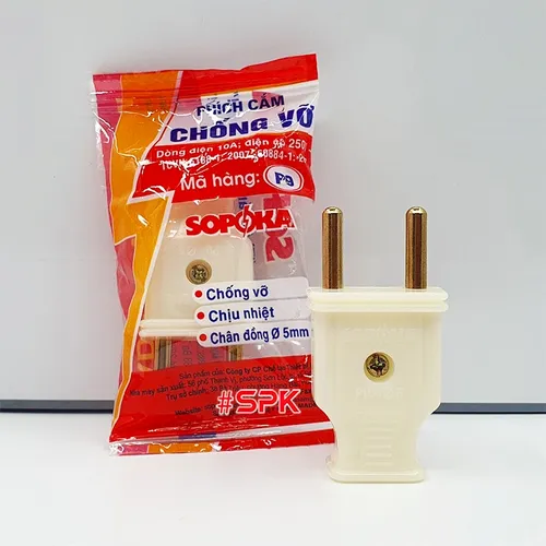 Phích Cắm Điện Dương Chân 5mm P9 Chống Vỡ SOPOKA