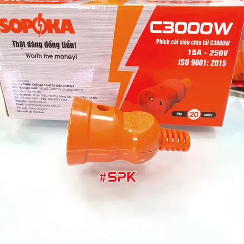 Phích Cắm Điện Âm Siêu Chịu Tải 3000W C3000W SOPOKA