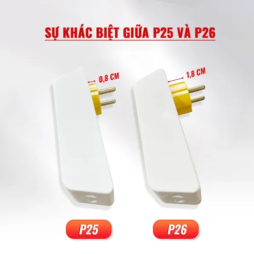 Phích Cắm Chia Điện 5 Lỗ Cổ Xoay Cao P26 SOPOKA