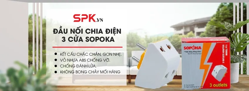 Đầu nối chia điện SOPOKA - SPK.VN