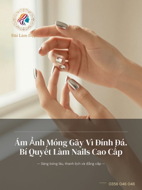 Ám Ảnh Móng Gãy Vì Đính Đá. Bí Quyết Làm Nails Cao Cấp