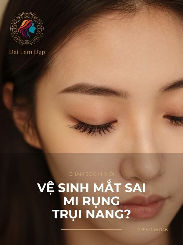 Lầm tưởng về thói quen vệ sinh mắt và cách chăm sóc mi nối tránh rụng trụi nang lông
