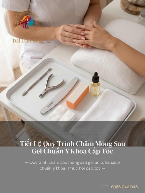 Tiết Lộ Quy Trình Chăm Móng Sau Gel Chuẩn Y Khoa Cấp Tốc