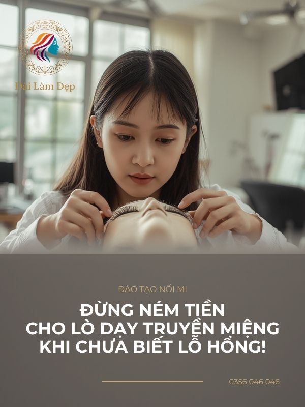 Đừng ném tiền cho những lò đào tạo truyền miệng nếu bạn chưa nắm rõ lỗ hổng giải phẫu trong các khóa học nối mi