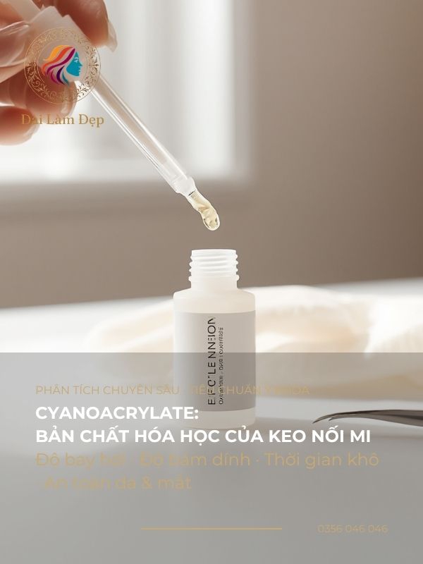 Bóc tách bản chất hóa học và tiêu chuẩn chọn keo nối mi tốt nhất chuẩn y khoa