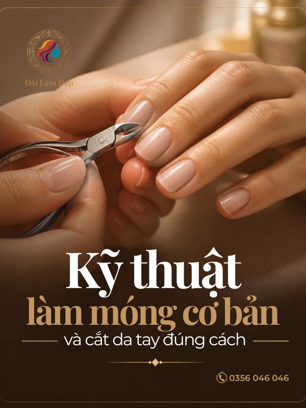 Kỹ thuật làm móng cơ bản và cắt da tay tại ĐÀI LÀM ĐẸP