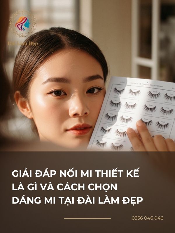 Giải đáp nối mi thiết kế là gì và cách chọn dáng mi tại ĐÀI LÀM ĐẸP