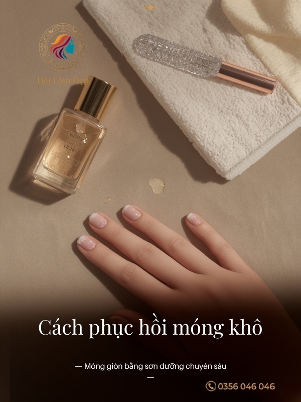 Cách phục hồi móng khô và móng giòn bằng sơn dưỡng chuyên sâu
