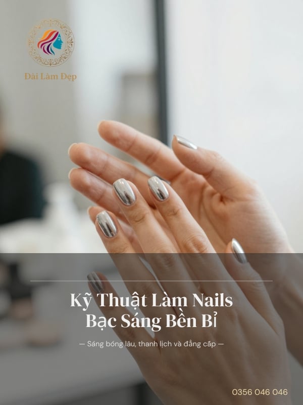 Mê Nails Ánh Kim Sang Trọng Nhưng Sợ Tróc. Xem Ngay Bí Quyết Này