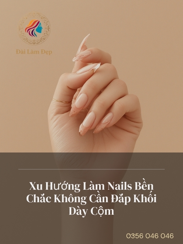 Xu Hướng Làm Nails Bền Chắc Không Cần Đắp Khối Dày Cộm