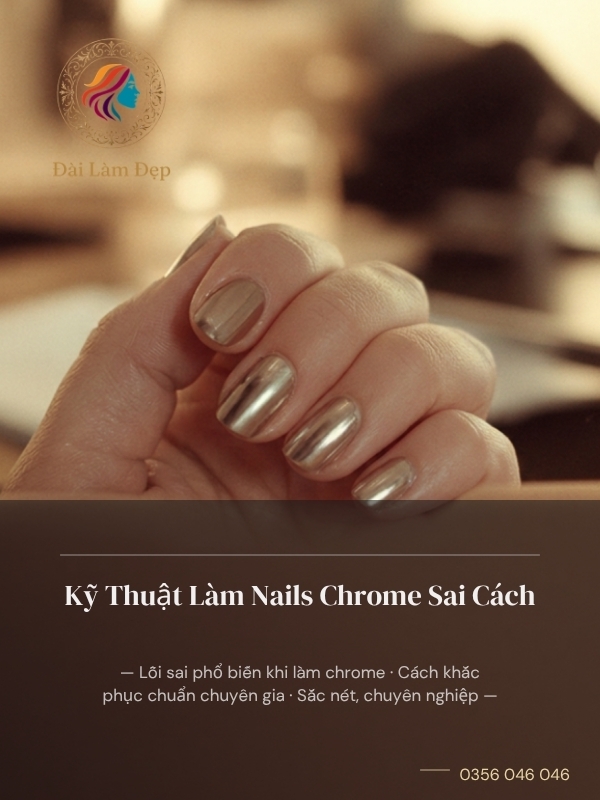 Cảnh Báo Nguy Cơ Hỏng Móng Từ Kỹ Thuật Làm Nails Chrome Sai Cách