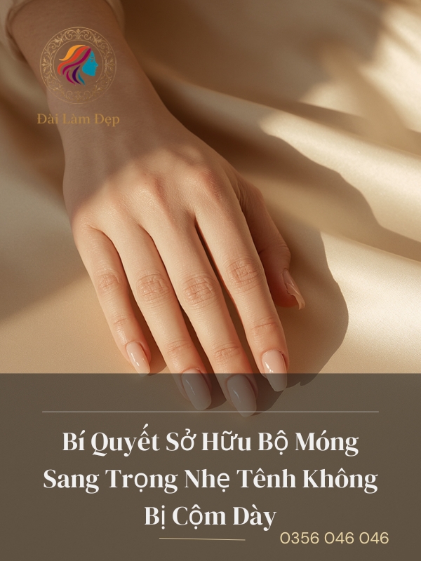 Bí Quyết Sở Hữu Bộ Móng Sang Trọng Nhẹ Tênh Không Bị Cộm Dày