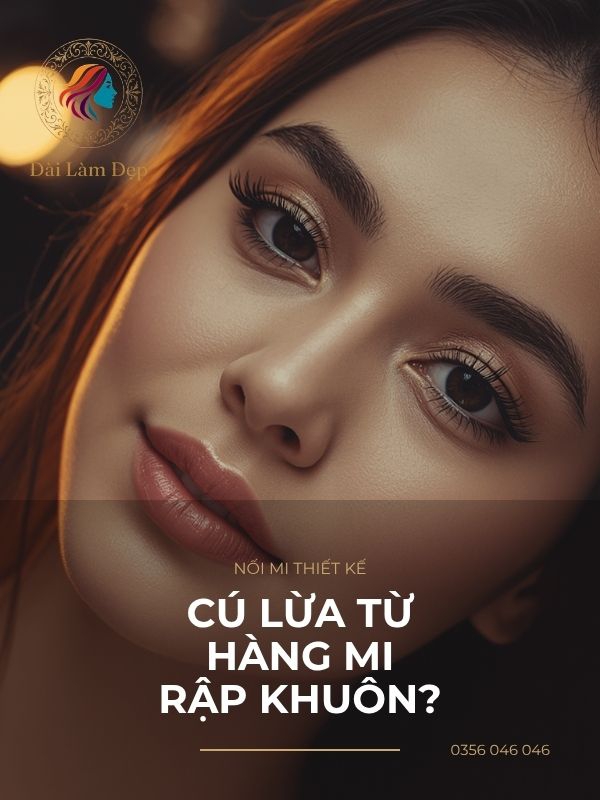 Cú lừa từ những hàng mi rập khuôn và nguyên lý tản lực của phương pháp nối mi thiết kế