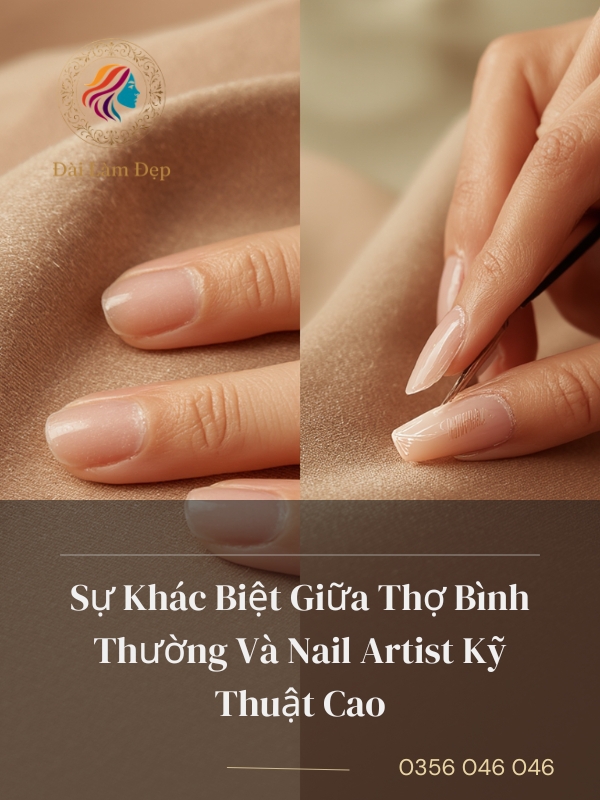 Sự Khác Biệt Giữa Thợ Bình Thường Và Nail Artist Kỹ Thuật Cao