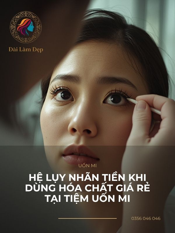 Hệ lụy nhãn tiền khi dùng hóa chất giá rẻ và góc khuất của các tiệm uốn mi gần đây