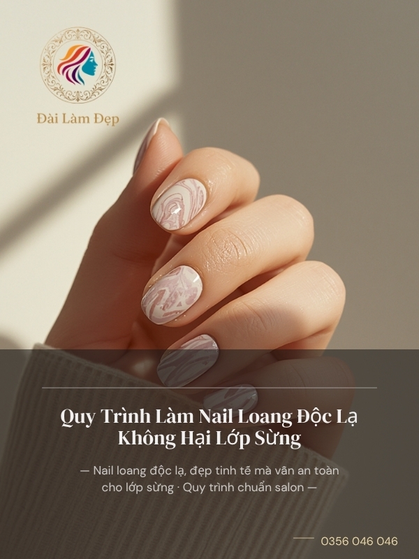 Tiết Lộ Quy Trình Làm Nail Loang Độc Lạ Không Hại Lớp Sừng