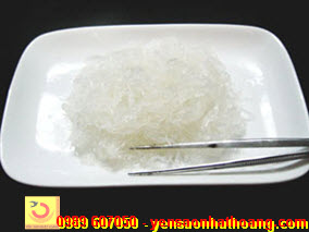 Sợi yến đã được làm sạch Sợi yến đã được làm sạch